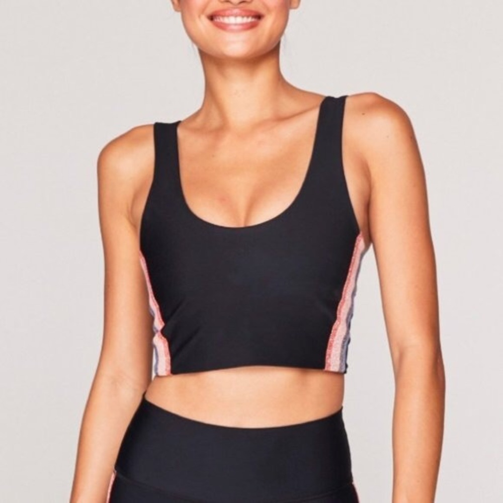NEW Spiritual Gangster Shakti Rainbow Stripe Brami Bra Top